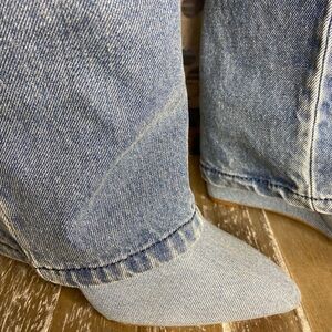 Steve Madden Blue Denim Heeled Boots